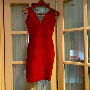 Red bandage dress